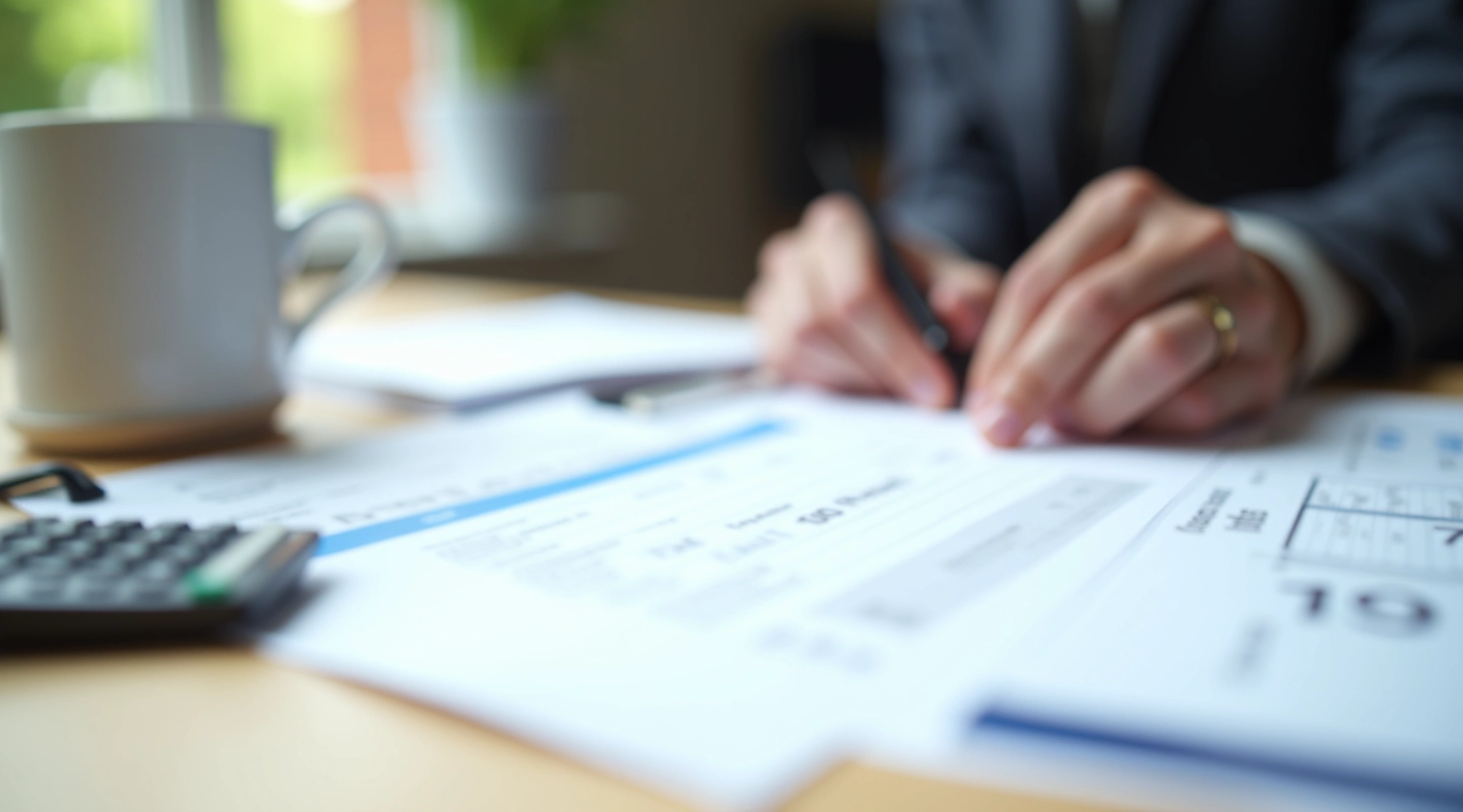 Tax forms and financial documents showing RRSP contribution deduction calculations